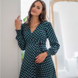 Seraphine Nursing and Maternity Teal Shirt Dress